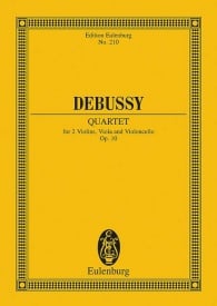 Debussy: String Quartet G minor Opus 10 (Study Score) published by Eulenburg